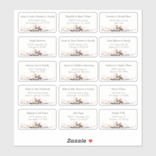 15 Simple Individual Wedding Guest Name Address St Sticker