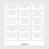 15 Simple Individual Wedding Guest Name Address