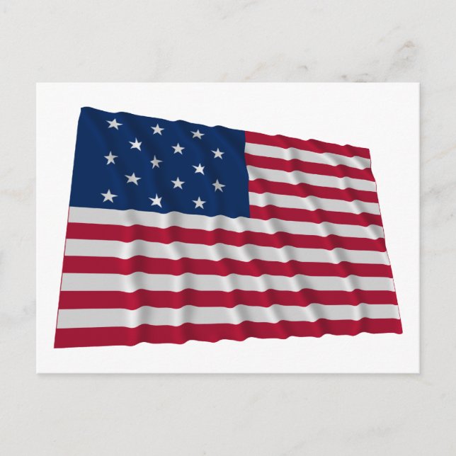 15-star flag postcard (Front)