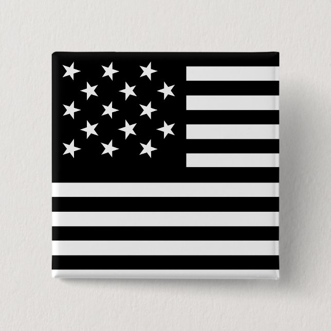 15 Star Us Flag Button (Front)