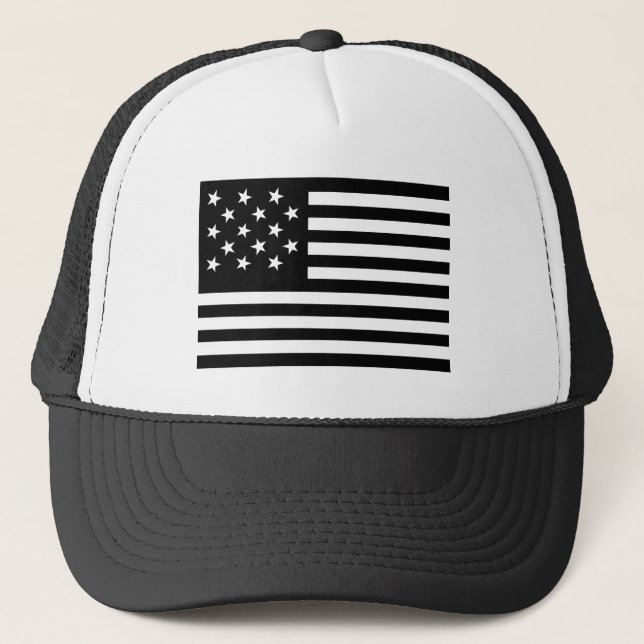 15 Star Us Flag Trucker Hat (Front)