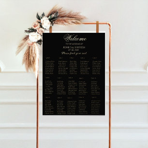 15 Table simple elegant wedding seating chart