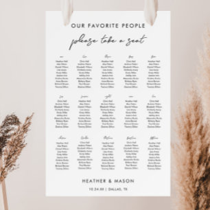 15 Tables Please Take A Seat Wedding Seating Chart Foam Board