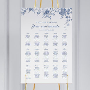 15 Tables Your Seat Awaits Blue Wedding Foam Board
