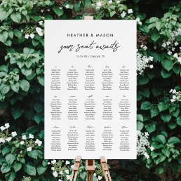 15 Tables Your Seat Awaits Wedding Seating Chart Foam Board
