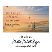 15" x 9" Wood Photo Sign (Front)