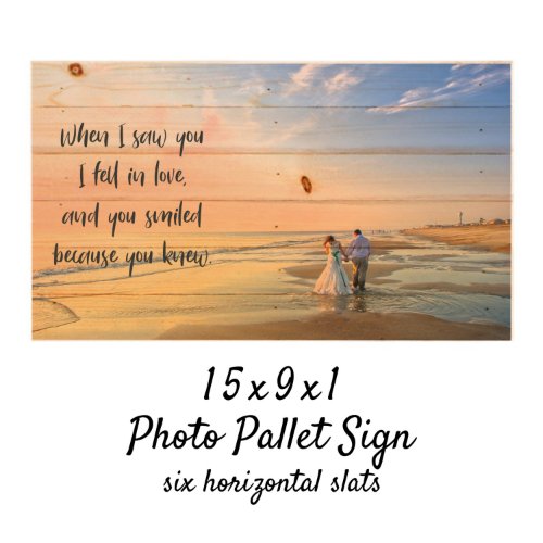 15 x 9 Wood Photo Sign