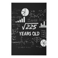 15 Year Old Bday Geeky Math 15th birthday Gift