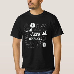 15 Year Old Bday Geeky Math 15th birthday Gift T-Shirt