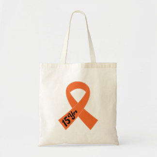 15 Year Survivor Leukemia Orange Ribbon Tote Bag