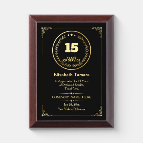 15 Years of Service | Employee Appreciation