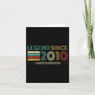 15 Years Old Legend Since 2010 15th Birthday Card