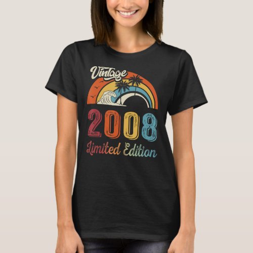 15 Years Old  Vintage 2008  15th Birthday 1 T_Shirt