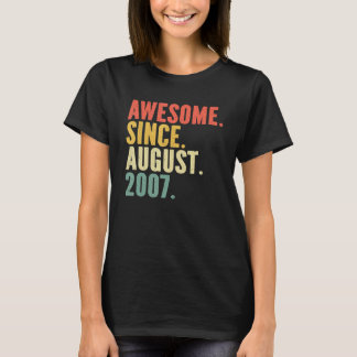 15 Years Old Vintage Legend Since August 2007 15th T-Shirt