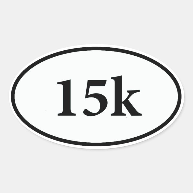 15k oval sticker (Front)