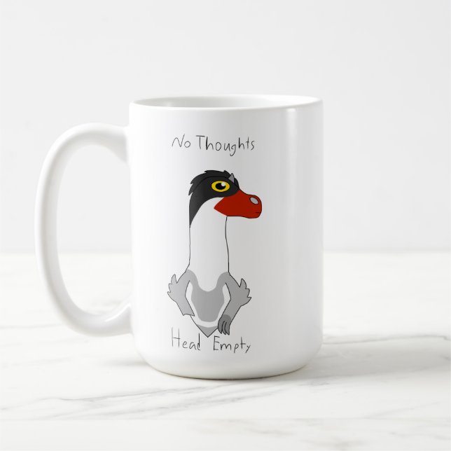 15oz Angus "No Thoughts, Head Empty" Coffee Mug (Left)
