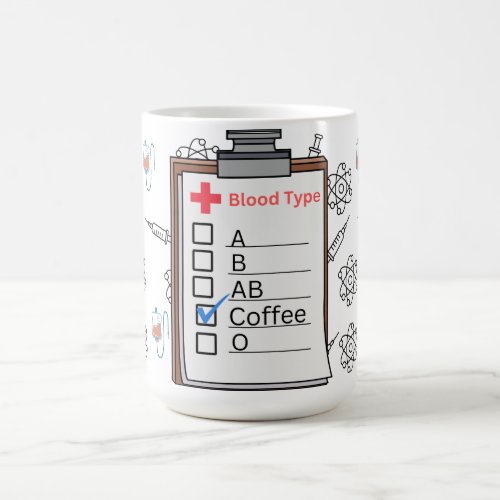 15oz Blood Type Coffee Mug
