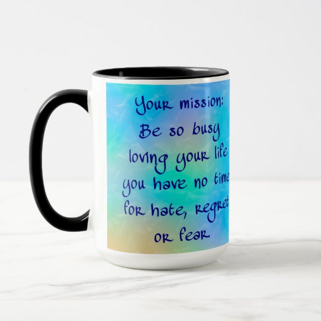 15oz Combo Custom Coffee Inspirational By Zazz_it Mug (Left)