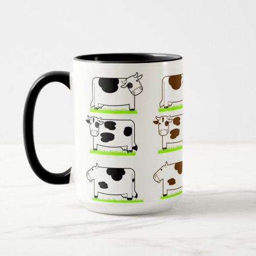 15oz Custom Cows Coffee Farm Mug By Zazz_it