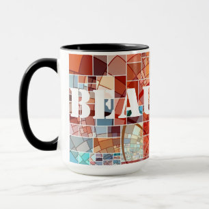 15oz Mosaic Custom Art Coffee Mug By Zazz_it