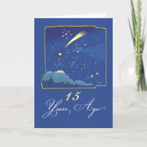 15th Adoption Anniversary with Stars and Night Sky Card