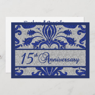 15th Anniversary Business Announcement Blue