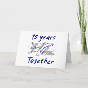 15th. Anniversary Card
