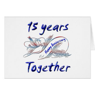 15th. Anniversary Card