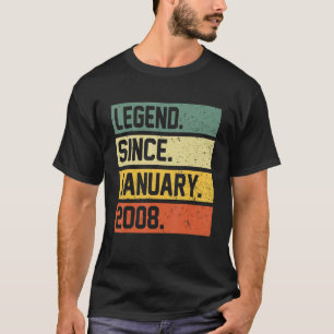 15th Birthday 15 Year Old Legend Since January 20 T-Shirt