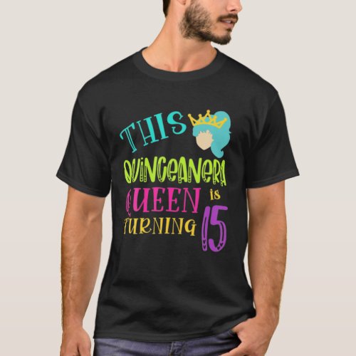 15Th Birthday 80S 90S Party Quinceanera Mis Anos T_Shirt