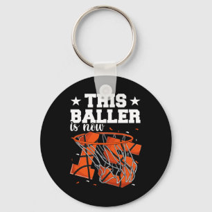 15th Birthday Basketball Boys Keychain