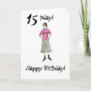 15th Birthday Card for a Boy