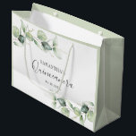 15th Birthday Eucalyptus Greenery Quinceanera Large Gift Bag<br><div class="desc">TIP: Matching items available in this collection. Our botanical eucalyptus birthday collection features watercolor foliage and modern typography in dark gray text. Use the "Customize it" button to further re-arrange and format the style and placement of text. Could easily be repurpose for other special events like anniversaries, baby shower, birthday...</div>