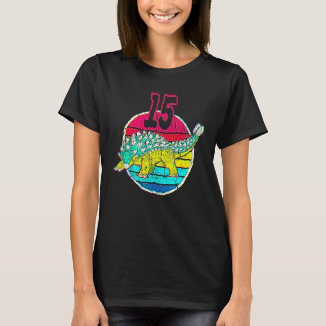 15th Birthday I Ankylosaurus Magniventris I Family T-Shirt (Front)
