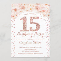 15th Birthday Party - White Rose Gold