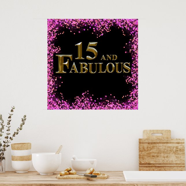 15th  Birthday  Poster (Kitchen)