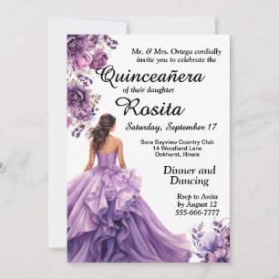 15th Birthday Quinceanera invitation