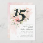 15th Birthday Quinceanera Rustic Floral Modern
