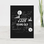 15th Birthday Square Root Math 15 Years Old Bday Card<br><div class="desc">Birthday Design For anyone who's horoscope say difficult & Stubborn But totally worth.Wear it with pride at work,  school gym perfect to pair with shorts,  leggings or jeans for a casual yet trendy Look</div>