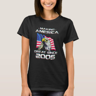 15th Birthday Usa Flag Making America Great Since  T-Shirt