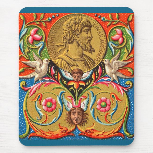 15th century image Caesar birds flowers etc Mouse Pad (Front)