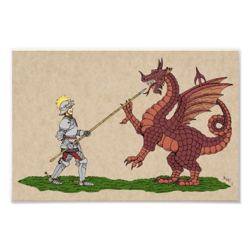 15th Century Saint George and the Dragon Photo Print