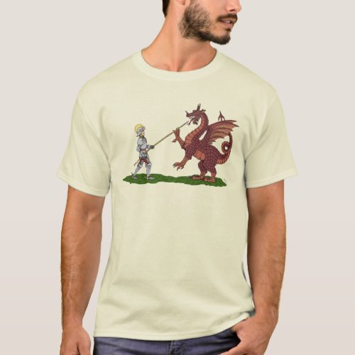 15th Century Saint George and the Dragon T_Shirt