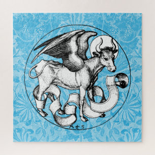 15th Century St Luke's Emblem Winged Bull Jigsaw Puzzle