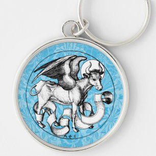 15th Century St Luke's Emblem Winged Bull Keychain