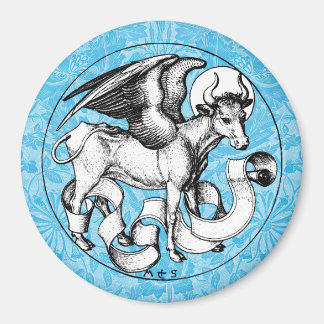 15th Century St Luke's Emblem Winged Bull Magnet