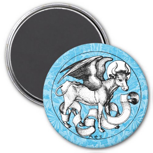 15th Century St Lukes Emblem Winged Bull Magnet