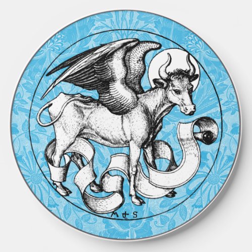 15th Century St Lukes Emblem Winged Bull Wireless Charger