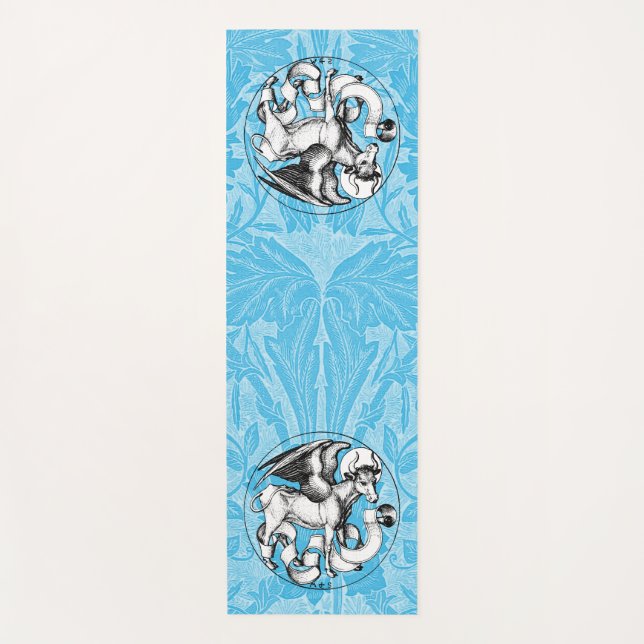 15th Century St Luke's Emblem Winged Bull Yoga Mat (Front)