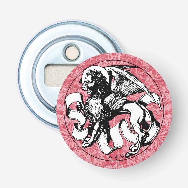 15th Century St Mark's Emblem Winged Lion Bottle Opener (Front)